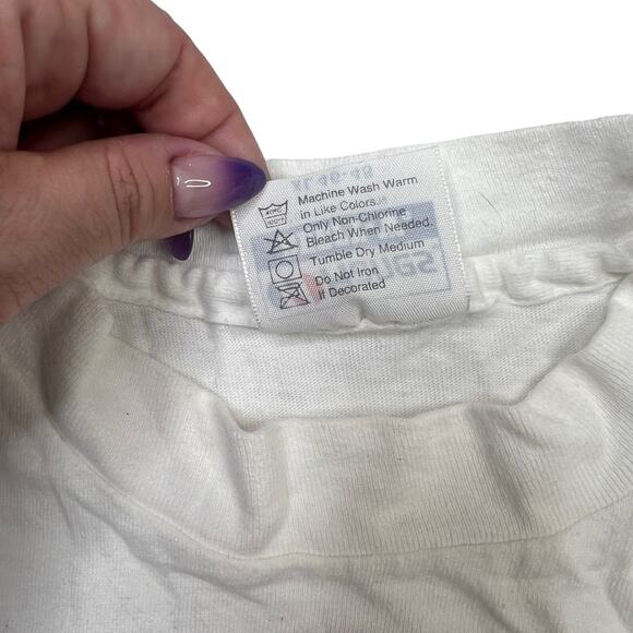 Vintage 90s Gantos Fashion Promo Tee T-Shirt Single Stitch White Adult XL - Picture 8 of 8